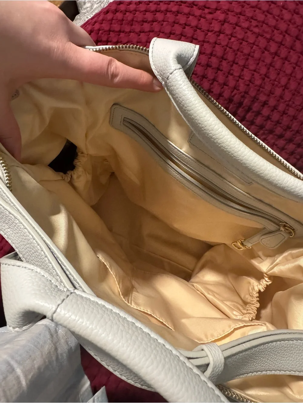 LILY & JADE White Convertible Baby Bag Backpack